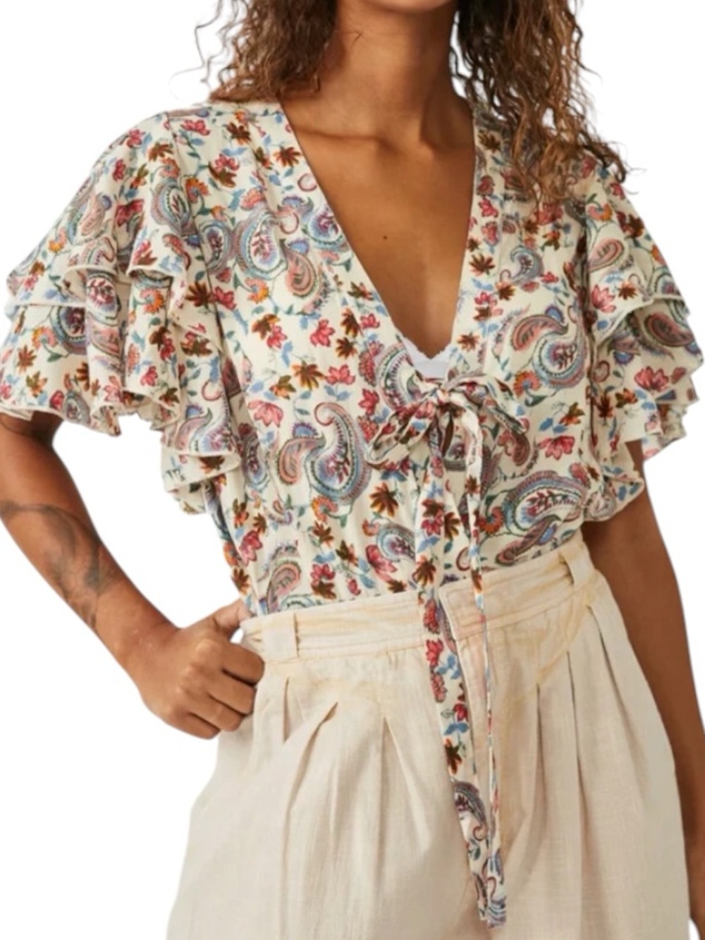 **NWT** Free People Call Me Later Bodysuit